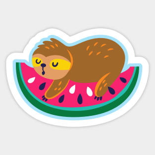 Watermelon Monkey Cute Sticker